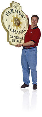 Man Holding Sign